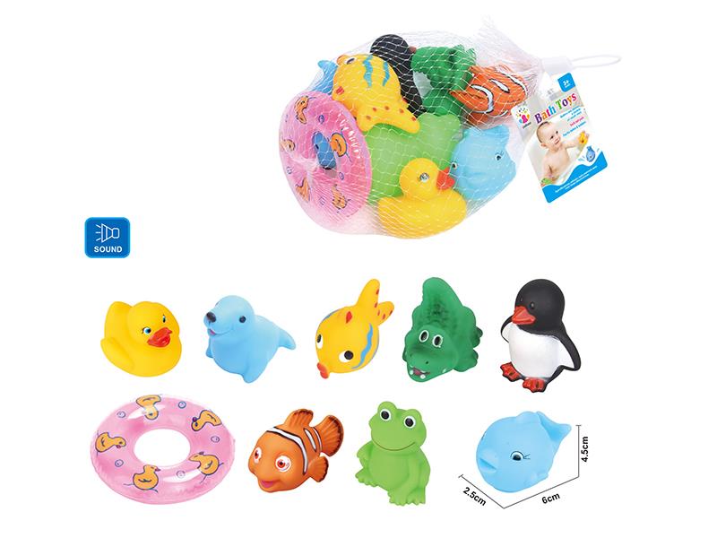 Cute Animals Kids Bath Toy Set