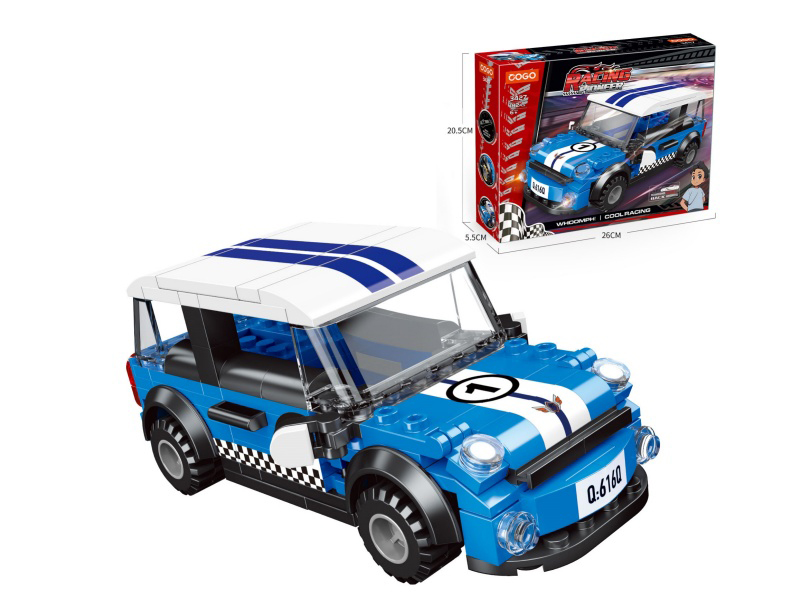 Puzzle Building Blocks/Small Particles/New Racing Series 182Pcs (Rebound Car)