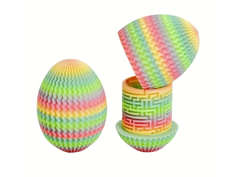 Maze Dragon Egg Luminous Rainbow 8Cm