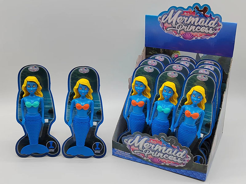 Wind Up Wag Tail Mermaid(Glow In The Dark, Blue, 7 Inch)12PCS