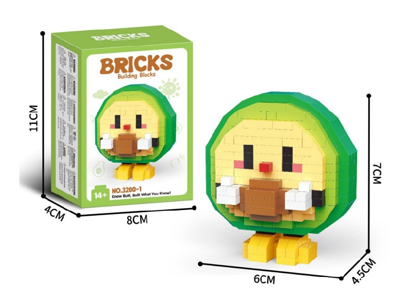 Building Blocks: 297 Pcs Of Avocado