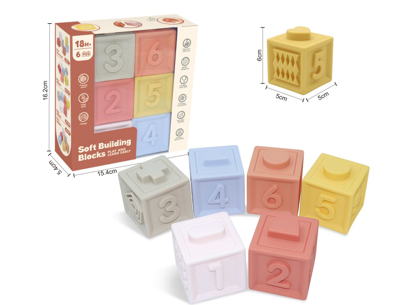 Zodiac & Numbers Soft Building Blocks 6pcs