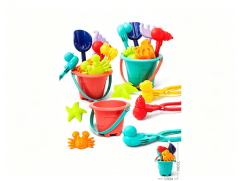 A Nine-Piece Set Of Beach Toys