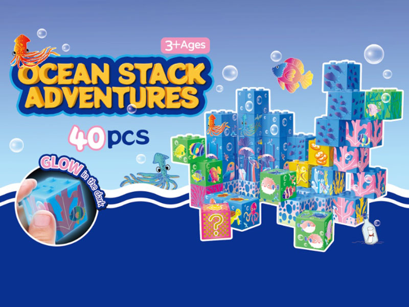 Sea World Magnetic Cube Building Blocks 40pcs