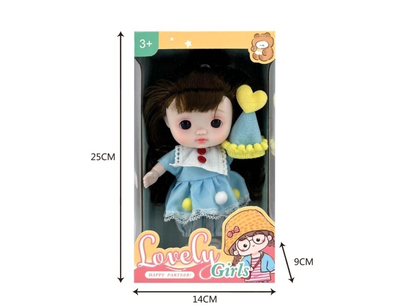 22Cm 3D Real Eye Fun Doll
