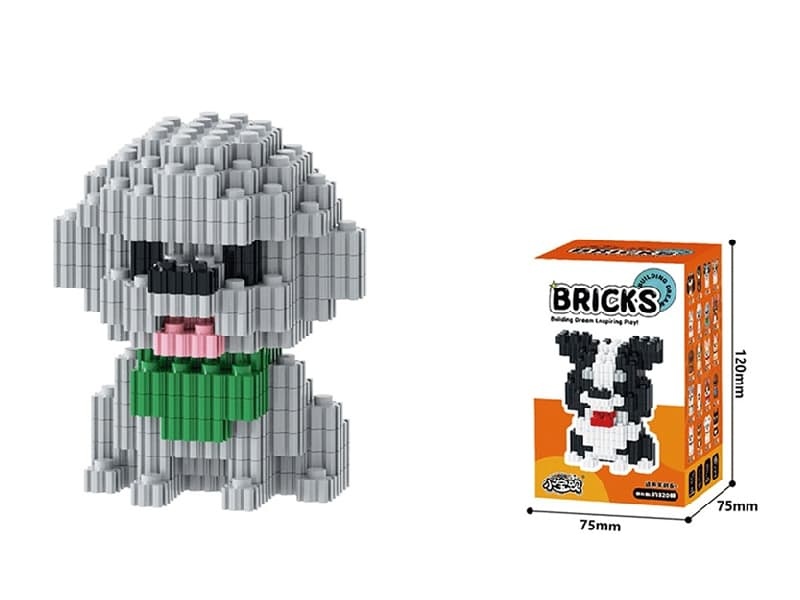 Grey Teddy Building Blocks 276Pcs