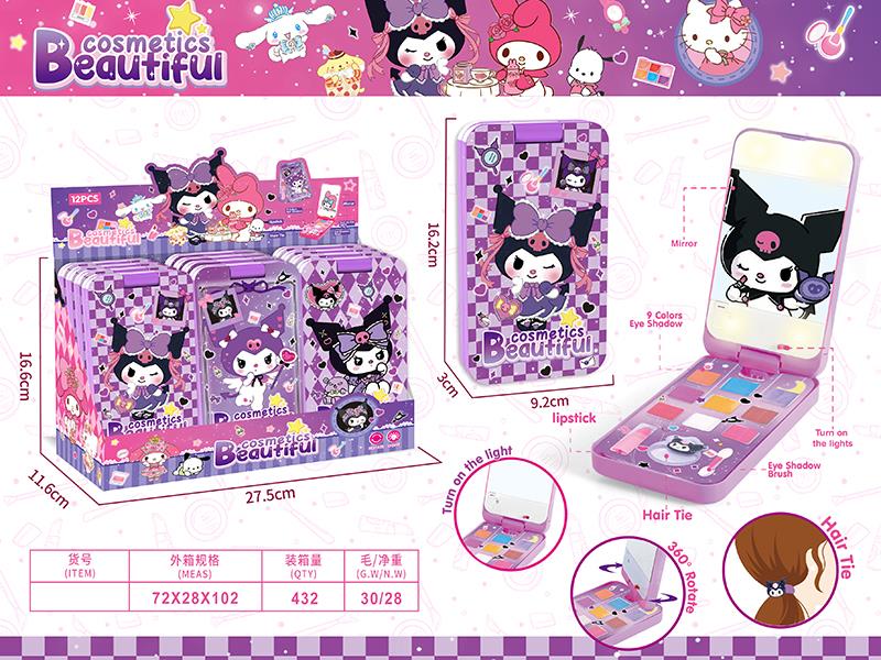 Kuromi Eye Shadow Plate(11 Colors)12pcs