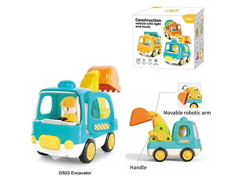 Friction Excavator With Light And Music