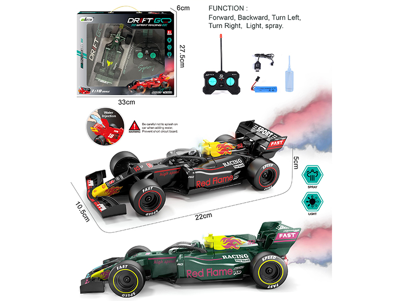 Remote Control Spray Equation Car
