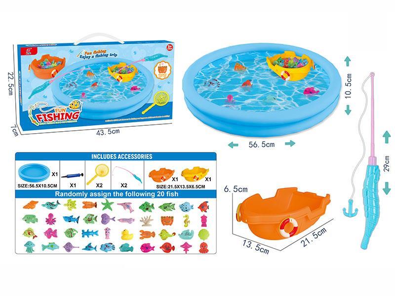 Fishing Toy + Pool + Boats
