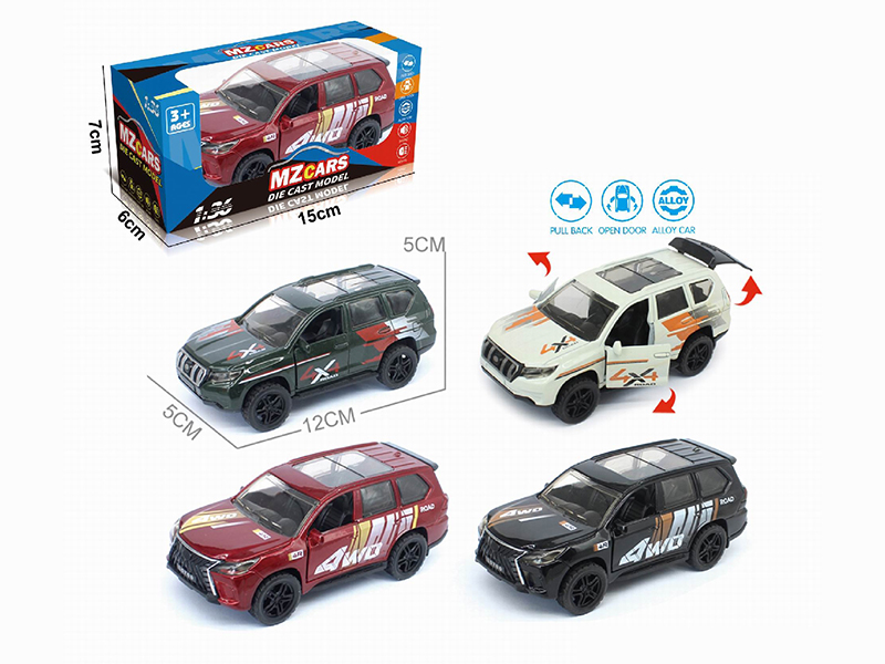 1:36 Pull Back Alloy Off-Road Vehicle(3 Doors Can Open)(Pad Printing)