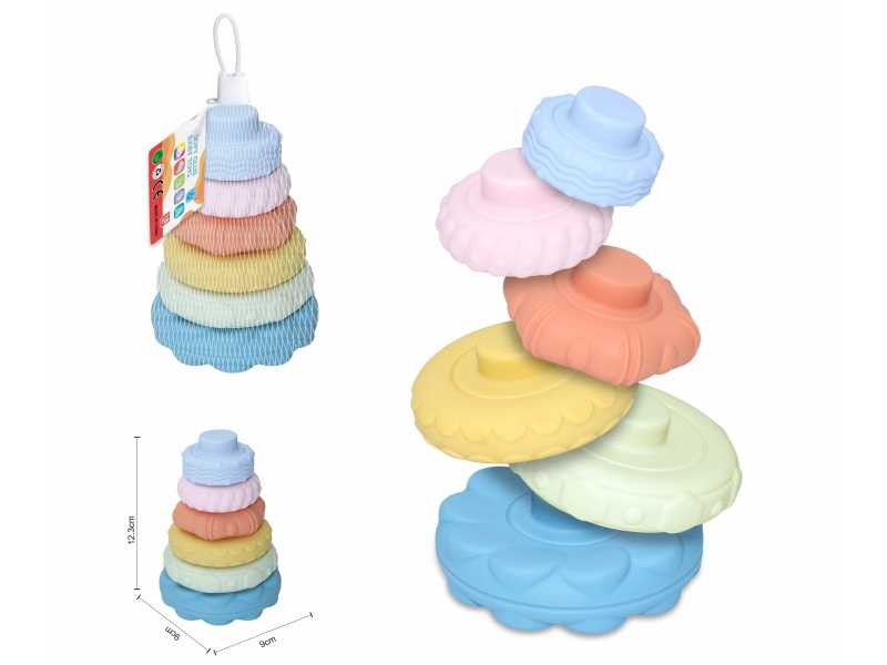 Soft Plastic Stacking Toy 6pcs