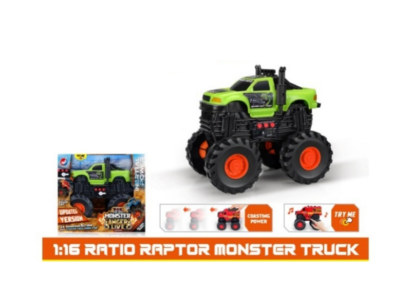 1:16 Hot Wheels Dinosaur Roadster Inertia Car [With Lights And Music]