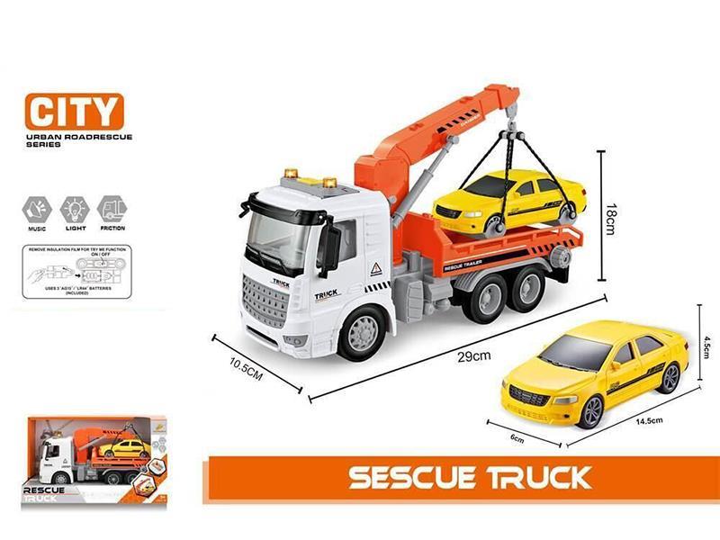 Friction Engineering Rescue Vehicle With Lights And Music