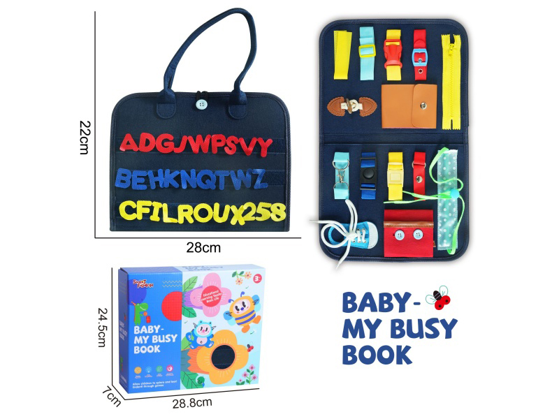 Montessori Early Childhood Education And Intelligence Development - 3-Page Cartoon Characters On Felt