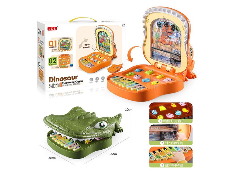 Dinosaur Electronic Keyboard With Pinball Machine