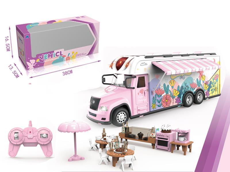 24.G R/C Pink RV With Light And Sound - Dream Garden