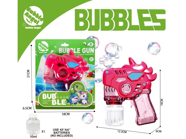 The New Unicorn Bubble Gun Comes With A Light