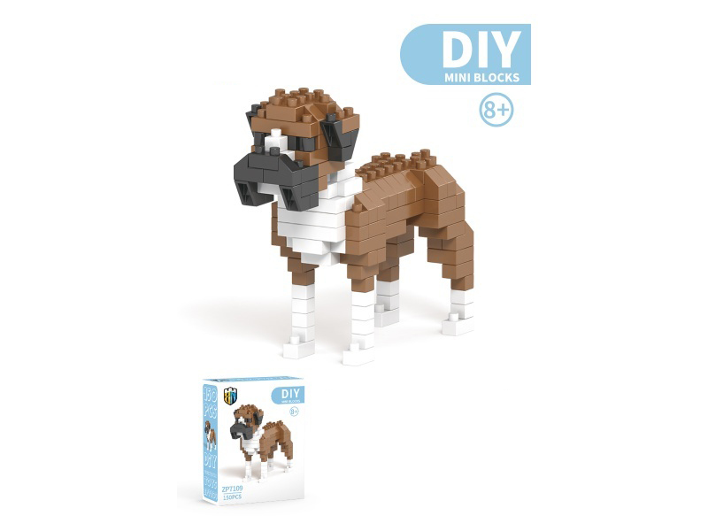 Boxer Dog Building Blocks Animal Series 150PCS