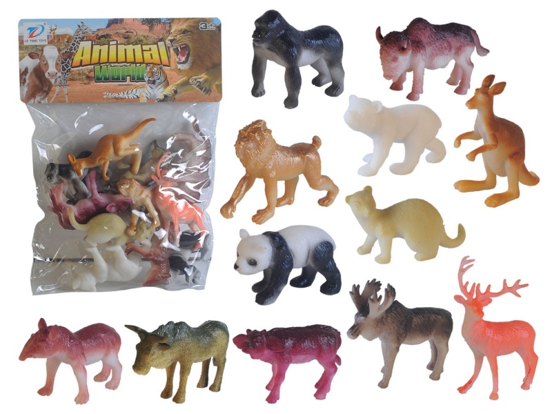Pvc Simulation Animal 12Pcs