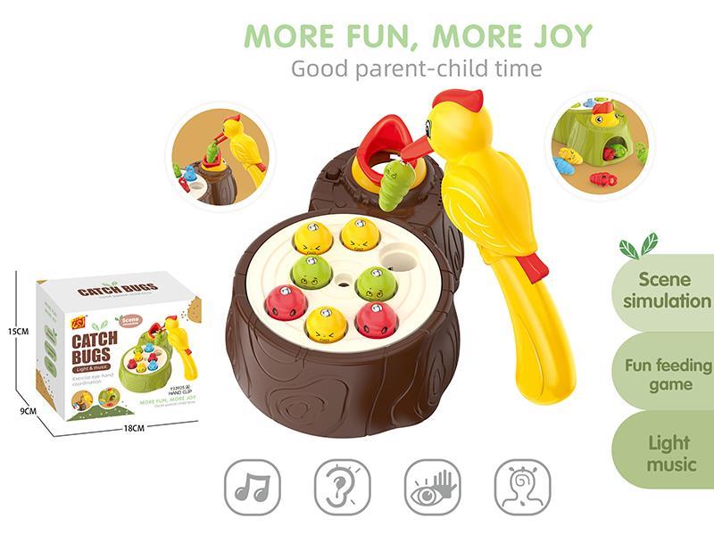 Electric Music Woodpeckers Catch Bugs(Magnetism)