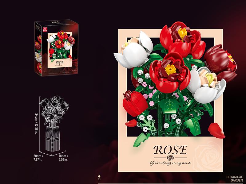 Rose Building Blocks 761pcs