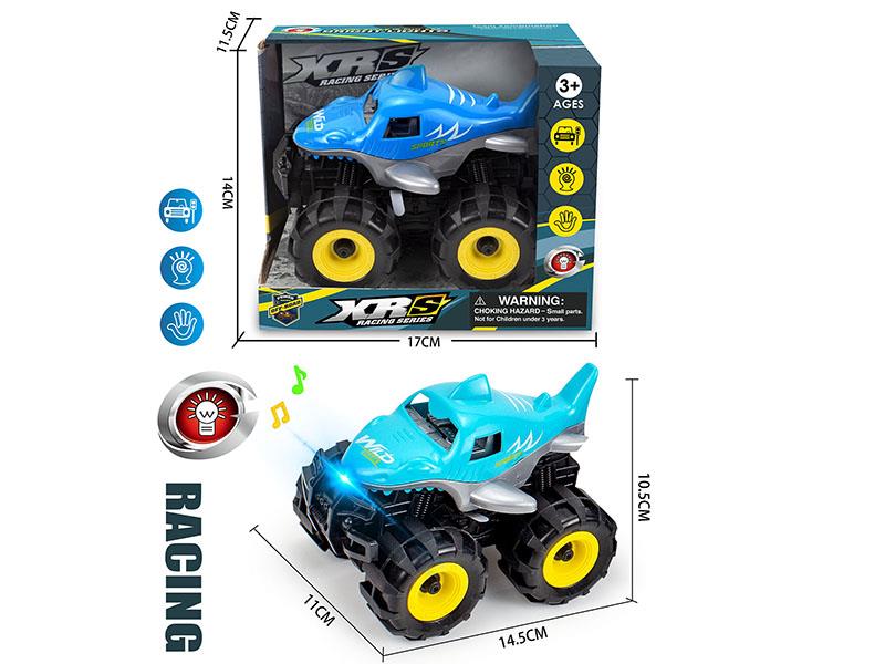 Friction Dinosaur Off-Road Vehicle With Lights
