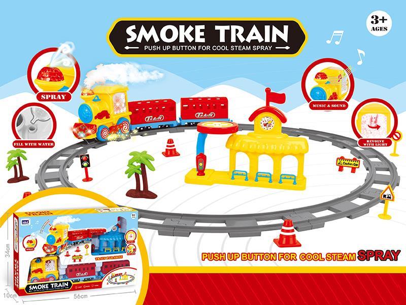 B/O Steam Smoking Rail Train