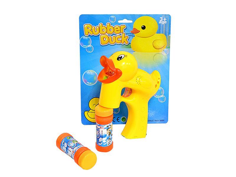 Non-transparent Rubber Duck  Bubble Gun with light music (2 water)