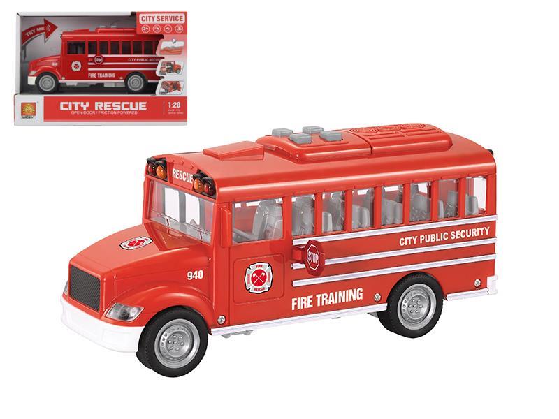 1:20 Friction School Bus(Opening Door,Light & Sound)