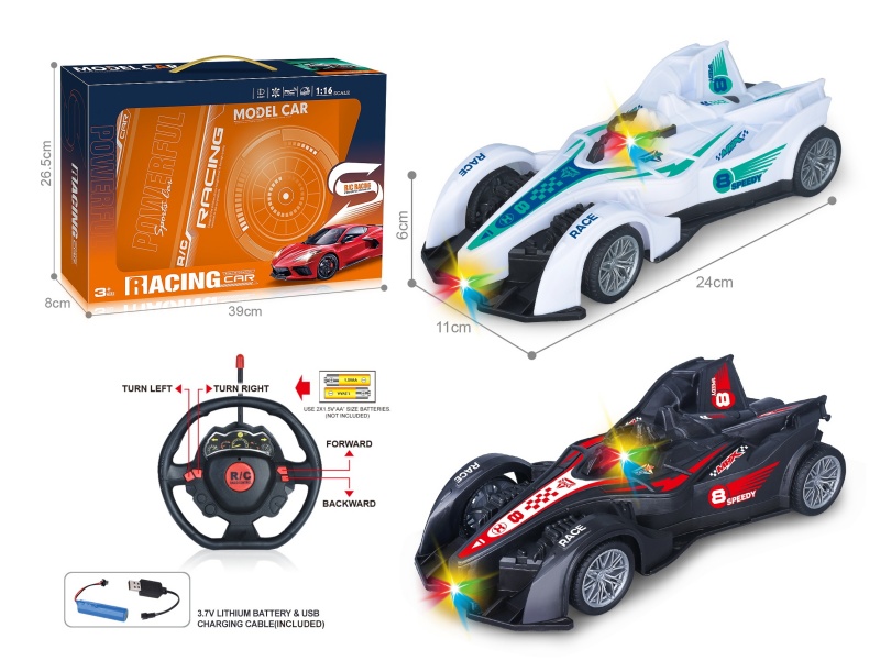 27Mhz 1:16 Four-Way F1 Formula Formula Remote Control Racing Car With Headlights (Including Electricity)