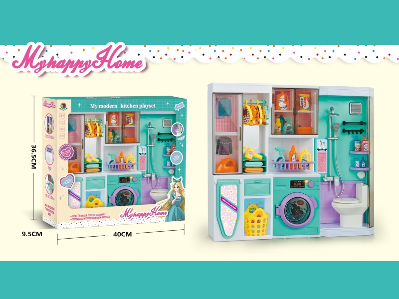 Play House In The Emerald Green Bathroom