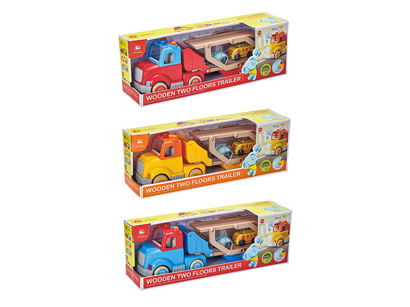 Wooden Two-Layer Trailer With Music And Lights