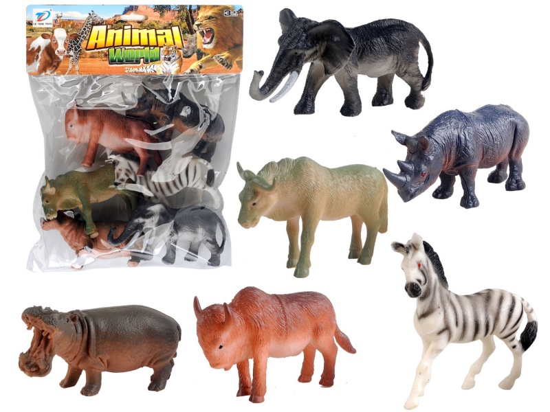 Pvc Simulation Animal 6Pcs