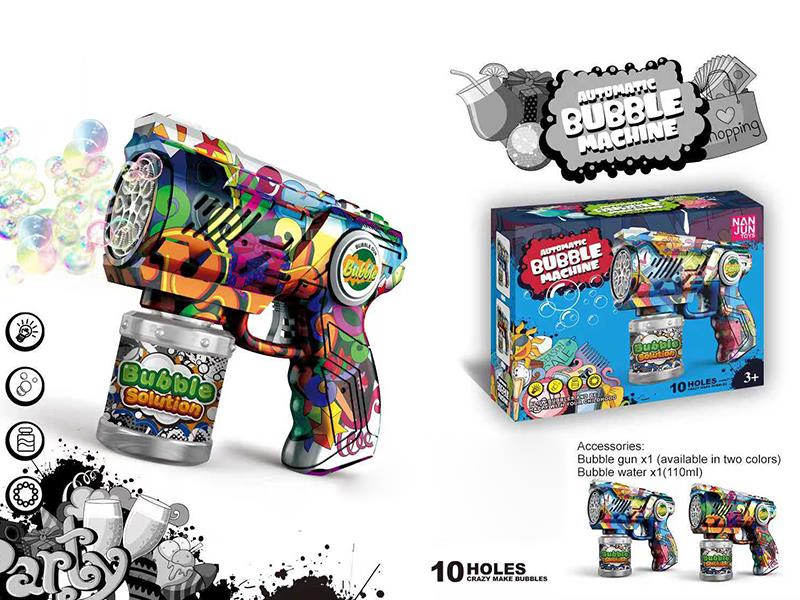 10 Holes Graffiti Space Bubble Gun
