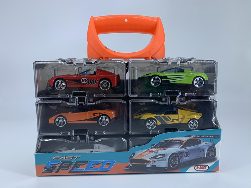 Portable Storage Box Alloy Cars Set