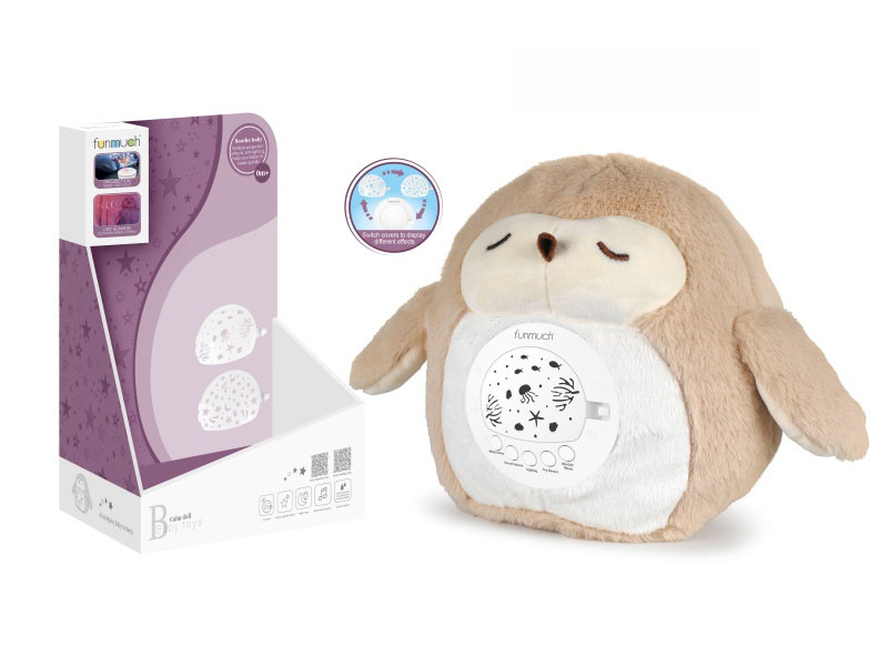 Rechargeable Ai Smart Crying Recognition Soothing Night Light & Projector (Owl)