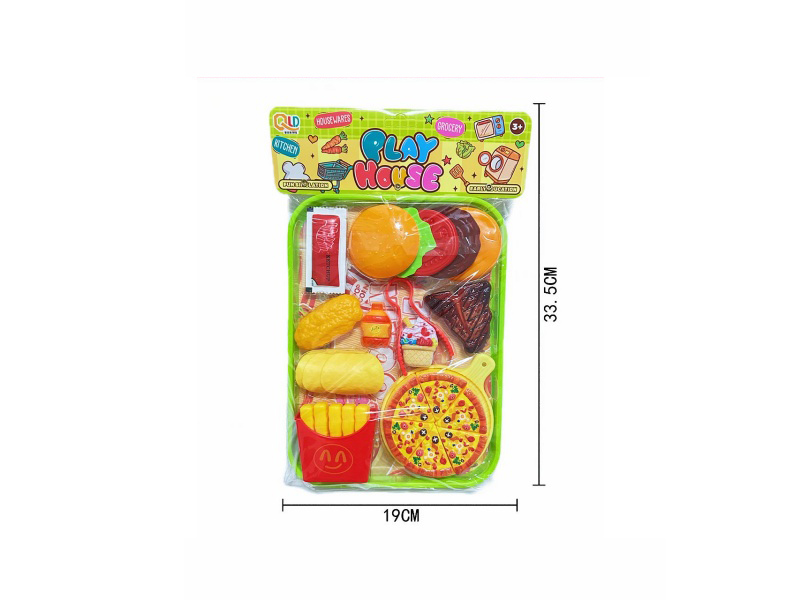 House Toys (Hamburger, Potato Chips And Pizza Set)