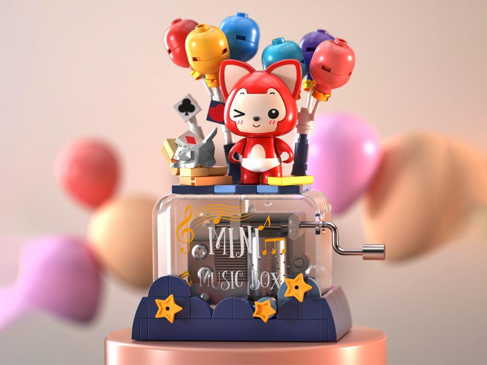 Building Blocks: A Li Romantic Balloon Music Box