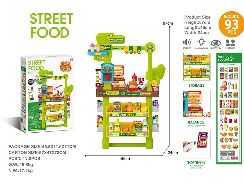 Supermarket Counter Play Set 93pcs