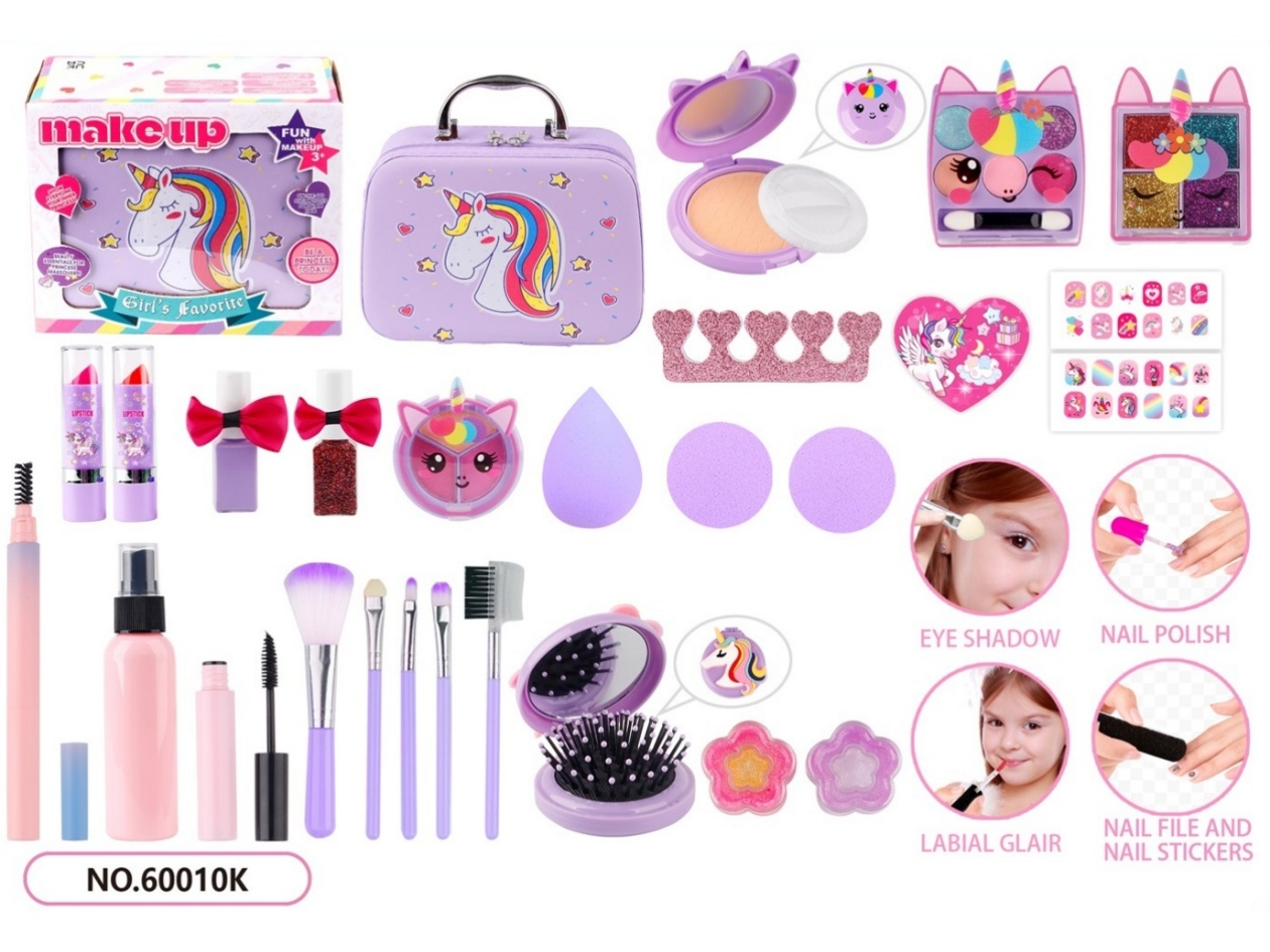 Unicorn Purple Makeup Toy Set
