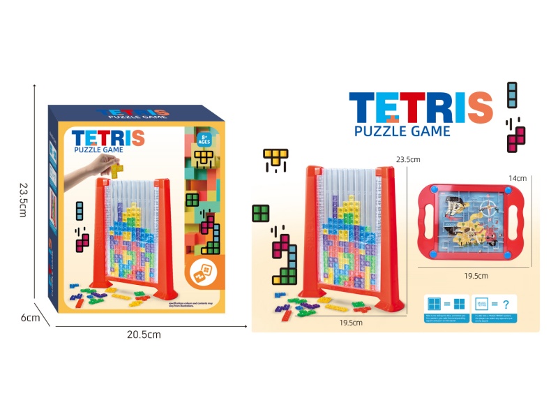 Tetris Puzzle Game + Maze Game