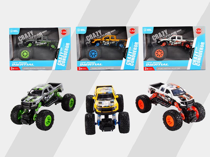 Double Pull Back Alloy Mustang Climbing Vehicle Without IC