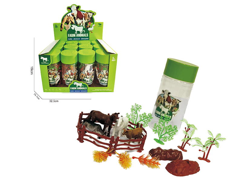 Farm Animals Set 12pcs/Display Box