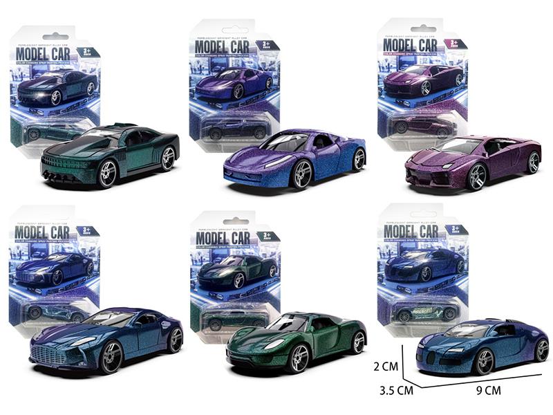 1:60 Pull Back Alloy Car