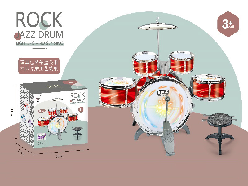 Cool Red New Vertical Five-Drum/Three-Lamp Power Pack