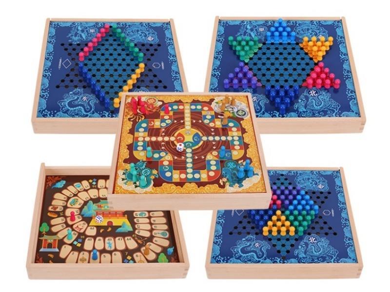 Five-In-One Multifunction Board Game
