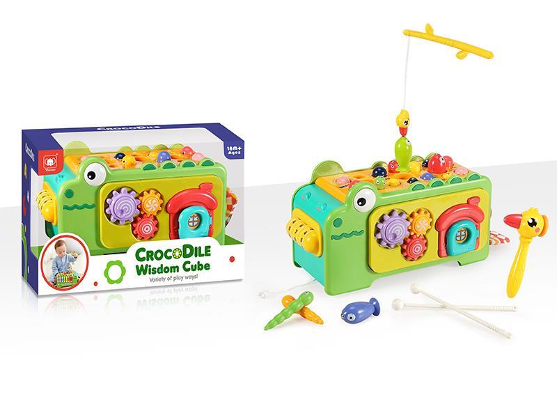 Multifunctional Crocodile Music Xylophone Wisdom Cube