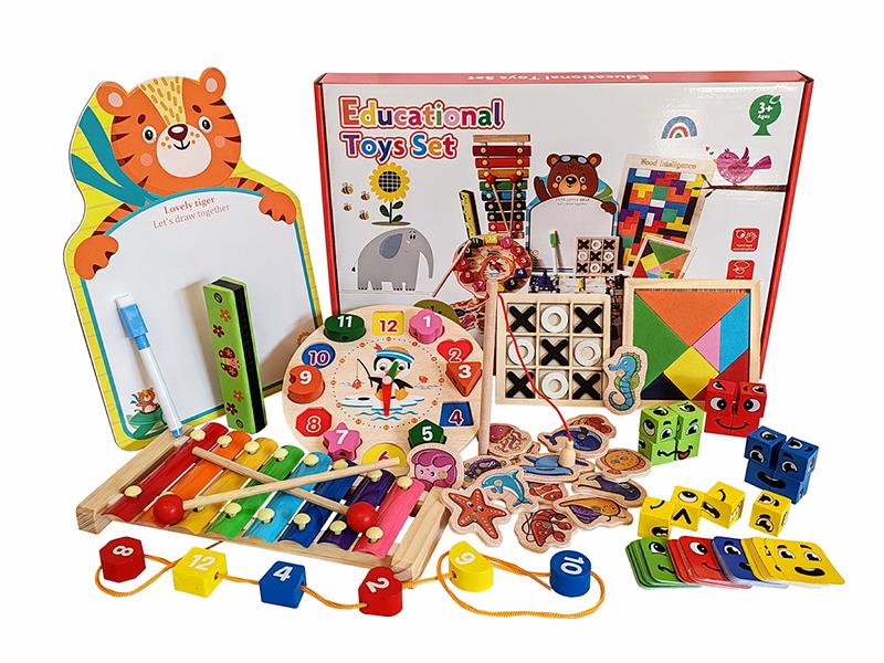 Wooden Educational Toys Set 8pcs