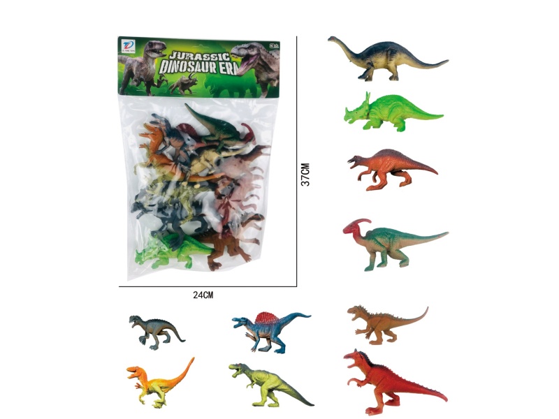 Pvc Simulation Dinosaur 10Pcs